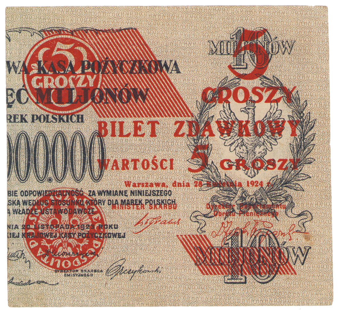 5 groszy 1924, PRAWY